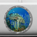 Bathroom Pvc Decals Underwater Fish Wall Stickers Waterproof Capybara Dolphin Tortoise Stickers Washing Machine Decoration