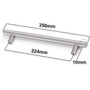 Furniture Handles Wardrobe Door Pull Stainless Steel Drawer Handle T Bar Straight Kitchen Long Cabinet Closet Knob Black Silver