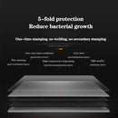 DQOK Stainless Steel Kitchen Sink Slot Dish Basin Kitchen Sink Drain Basket And Drain Pip Rectangular