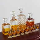 1/12 Miniature Dollhouse Decanters with 2 Glasses Mini Wine Bottle Pretend Play OB11 Doll Kitchen Toy Accessories