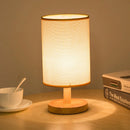 Solid Wooden Table Lamp Living Room Bedroom Bedside Led Lights Night Nightstands EU/US/UK plug E27 Bulb