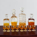 1/12 Miniature Dollhouse Decanters with 2 Glasses Mini Wine Bottle Pretend Play OB11 Doll Kitchen Toy Accessories