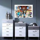 3D Cartoon  Steve Games Wall Stickers    Gifts for children   wall stickers for kids   Environmental PVC decoration for wall