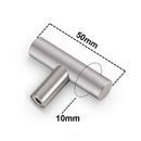 Kitchen Cabinet Pulls Furniture Drawer Handles Stainless Steel T Bar Straight Wardrobe Door Knobs Black Silver Cupboard Handle