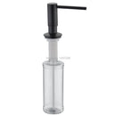 New High Quality Matt black In Deck Mount Pump Countertop Kitchen Sink Soap Dispenser Set With ABS Pump