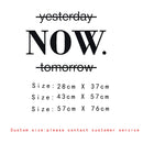 Now Quotes Motivational Sentence Wall Sticker Art Decals office wall stickers For Kids Rooms Nursery Room Decoration Wallpaper