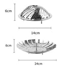 Folding Dish Lotus Steam Stainless Steel Food Steamer Basket Mesh Vegetable Cooker Steamer Expandable Pannen Kitchen Tool