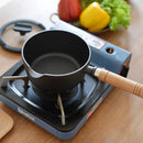 Non-coated cast iron hot milk pot baby food soup rice non-stick small boiling noodles stew frying pan breakfast health stewpan