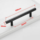 Black Golden Cupboard Handle Brushed Stainless Steel Kitchen Cabinet Door Knob Furniture Drawer Pull  Hardware Pulls  Bar Handle