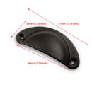 Black Golden Cupboard Handle Brushed Stainless Steel Kitchen Cabinet Door Knob Furniture Drawer Pull  Hardware Pulls  Bar Handle