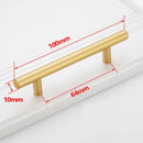 Black Golden Cupboard Handle Brushed Stainless Steel Kitchen Cabinet Door Knob Furniture Drawer Pull  Hardware Pulls  Bar Handle