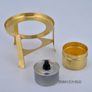 Pure copper alcohol furnace base small fire boiler hot dry pot handmade health mini brass stew pan stewpan Japanese chafingdish