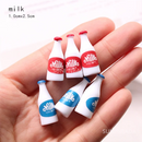 Cute Miniature Dollhouse Supermarket Food Snacks Mini Cake Wine Drink for Blyth Barbies BJD Doll Kitchen Accessories
