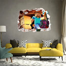 3D Cartoon  Steve Games Wall Stickers    Gifts for children   wall stickers for kids   Environmental PVC decoration for wall