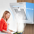 230W Mini Side Suction Range Hood Stainless Steel Panel Hanging Household Ventilator 400mm Kitchen Exhaust Cooker Hoods 220V