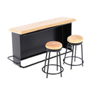 3Pcs/set Dollhouse Miniature Bar Counter Stool Mini Kitchen Furniture Toys