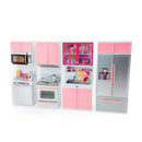 Children's Kitchen Toy Set Simulation Mini Kitchenware Refrigerator Model Girls Play House Toy Gift Box