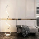 Modern LED Floor Lamp Smart Remote Control Spiral Light Bedroom Living Room Kitchen Sofa Corner Vertical Home Led Lighting Lamps