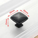 Aluminum Alloy Black Cabinet Handles American Style Solid Kitchen Cupboard Pulls Drawer Knobs Furniture Handle Hardware