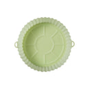 18CM Silicone Air Fryers Oven Baking Tray Fried Chicken Basket Mat AirFryer Pot Round Replacemen Grill Pan Accessories