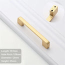 Aluminum Gold Furniture Handle Solid Cabinet Pulls Drawer Knobs Kitchen Door Cupboard Handle Pulls Modern Furniture Hardware