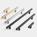 KK&FING Round Rod Knurled Carved Aluminum Alloy Furniture Door Handles Cabinet Drawer Knobs Bedroom Wardrobe Door Pulls Hardware