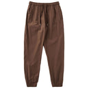 Spring and Autumn New Men's Sports Casual Running Exercise Loose Elastic Foot Tie Brown Quick-Drying Pants