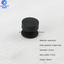 Space Aluminum Single Hole Handle Modern Wardrobe Drawer Round Knob Silver/black/gold Kitchen Cabinet Furniture Small Handle