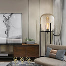 Post-Modern Nordic Glass LED Floor Lamp for Bedside Table Living Room Home Decor Villa Hotel Cafe Standing Light Industrial E27