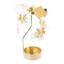 Romantic Candlestick Rotating Spinning  Tea Light Candle Holder Home