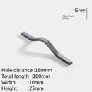 160mm-384mm Aluminum Alloy Gold Brushed Furniture Cabinet Door Handle Wardrobe Cupboard Door Drawer Handle Furniture Hardware