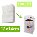 100Pcs Nursery Bags Biodegradable Non-Woven Plant Nursery Bags Fabric Seedling Pots Bags Plant Pouch Home Garden Supply