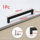 Square Furniture Hardware Black Cabinet Handle Stainless Steel Kitchen Door Knobs Cupboard Wardrobe Drawer Pulls
