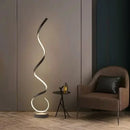 Modern LED Floor Lamp Smart Remote Control Spiral Light Bedroom Living Room Kitchen Sofa Corner Vertical Home Led Lighting Lamps