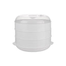 Microwave Steamer Kitchen Hot Buns Dumplings with Lid Household Multifunctional Steamer