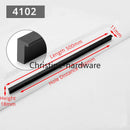 Fashion Black Hidden Cabinet Handles Aluminum Alloy Kitchen Handles Cupboard Pulls Drawer Knobs Furniture Room Door Hardware