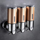 Shampoo and Soap Liquid Dispenser Single/double/triple 500Ml Liquid Dispenser Container Wall-Mount Bathroom Shampoo Dispenser