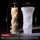 Wave cylindrical candle silicone mold with irregular geometric shape twisted stripes cylindrical candle mold resin gypsum mold