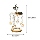 Spinning Candle Holder Thermal Rotating Candlestick Restaurant Wedding Christmas Valentine's Day Thanksgiving Table Decoration