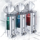 Wall Soap Liquid Dispenser No Drill Bathroom Shampoo and Conditioner Bottle Kitchen Dish Soap Detergent Container 1/2/3*200ML