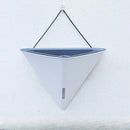 New Wall Mounted Flowerpot Triangle Self Absorbent Lazy Plant Pot Plastic Hanging Geometric Vase for Outdoor Indoor Home Decor