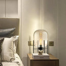 Post-Modern Nordic Glass LED Floor Lamp for Bedside Table Living Room Home Decor Villa Hotel Cafe Standing Light Industrial E27