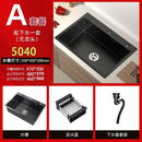 Stainless Steel Kitchen Sinks Black Nano Large Single Tank Countertop Basin Home Kitchen Vegetable Sink 304 Thickened Wash Basin