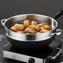 32cm Thicken Stainless Steel Food Steaming Rack Rice Cooker Double Ear Cookware Steamer for Dumpling Kitchen Cooking Accessories