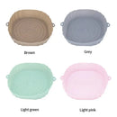 1PC Silicone Air Fryer Basket Oven Mold Baking Tray Pizza Fried Chicken Basket Round Square Reusable Pan Liner Accessories