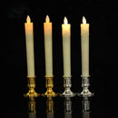 2pcs Taper Candle Holders Candlestick Silver Gold Rod Wax Base Fits Wedding Banquet Art Deco Candle Holder Home Decor