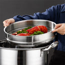 32cm Thicken Stainless Steel Food Steaming Rack Rice Cooker Double Ear Cookware Steamer for Dumpling Kitchen Cooking Accessories