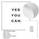 Yes You Can Motivational Phrase Poster And Print Minimalist Quotes Poster Canvas Black White Wall Art Picture Nordic Home Decor