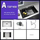 Nordic Metal Kitchen Sinks for Balcony Sink Black Thickened Nano Simple Design Household Kitchen Sink for Kitchen and Restaurant