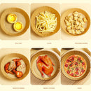 30/50/100pcs Air Fryer Disposable Paper Liner Non-Stick Mat Steamer Round Paper Baking Mats Kitchen Baking AirFryer Tools